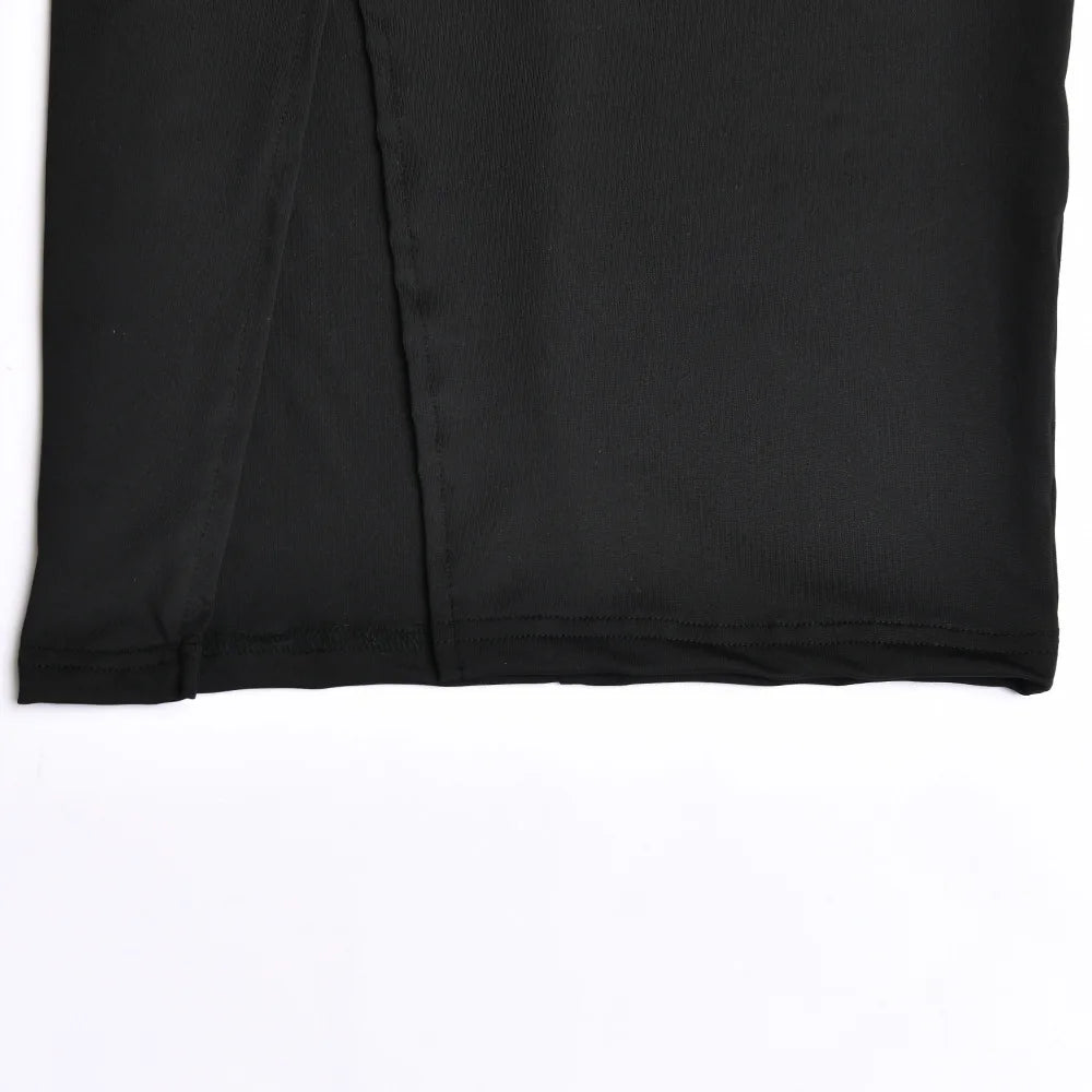 Cryptographic Draped Ruched Dress Sets for Women Sexy Two Piece Sets Elegant Fashion Outfits Tube Top and Skirt Matching Sets