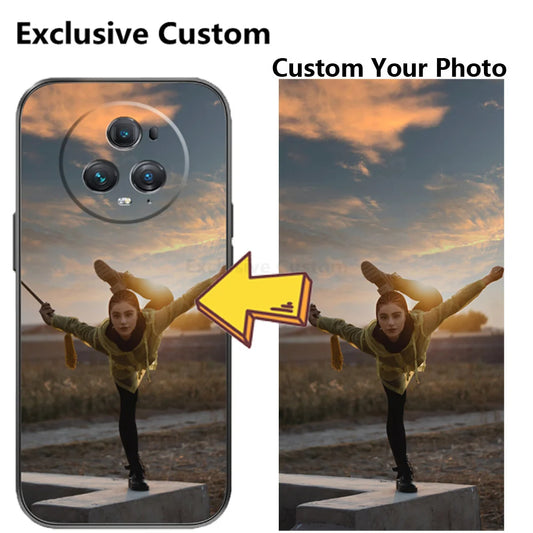 Exclusive Custom Personalized Frosted Phone Case for Honor X6A 90 Y9 Y6 X9 X8 Y5 5G PRIME DIY Cover Customized Design Name Photo