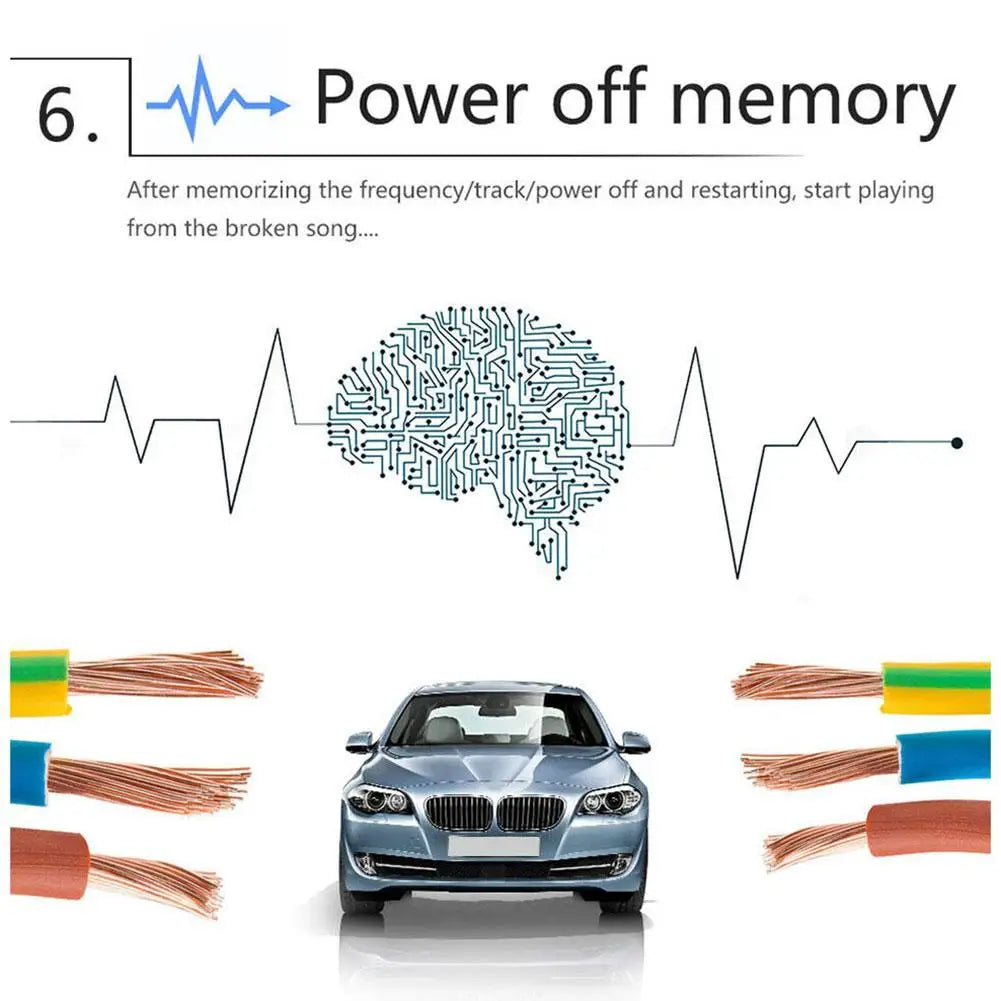 Auto Car Radio 1 DIN Bluetooth Retro Car Stereo Audio Vintage Wireless MP3 Multimedia Player AUX USB FM 12V Stereo Audio Player