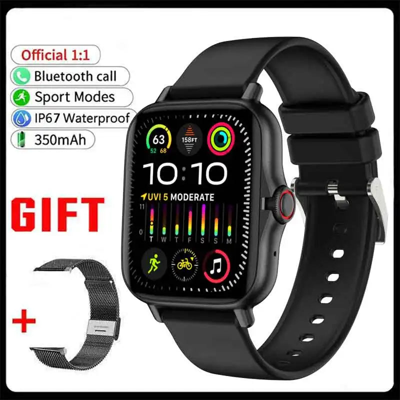 Smart Watch Men Women Gift Full Touch Screen Sports Fitness Watches Bluetooth Call Health Monitor Digital Smartwatch Wristwatch
